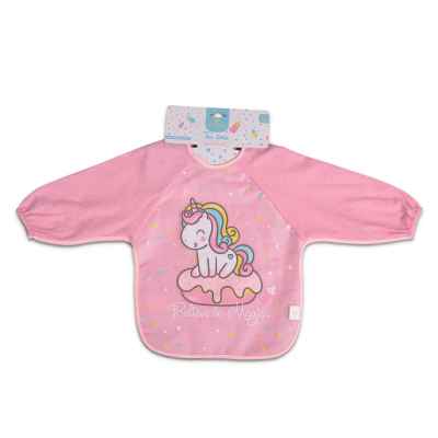 Лигавник с ръкави Cangaroo Tea Time розов