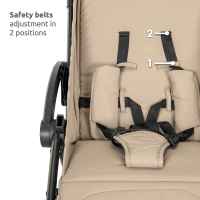 Лятна бебешка количка Lorelli Quick с автоматично сгъване, Beige-6rTia.jpeg