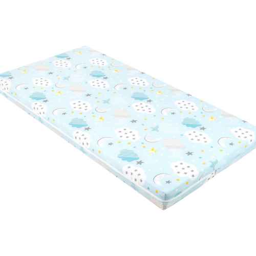 Детски матрак Kikka Boo Fantasia Plus Clouds Blue, 70х140x8см РАЗПРОДАЖБА