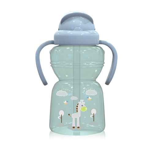 Спортна бутилка с дръжки Lorelli Animals 325ml, Mint green