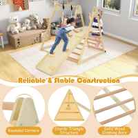 Детски дървен комплект 4в1 Ginger Home, Люлка, Пързалка, Катерушка и Рампа за Катерене, 120x112x114 см-7EzAd.jpeg