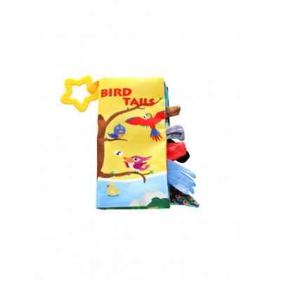 Образователна текстилна книжка с чесалка Kikka Boo Bird tails