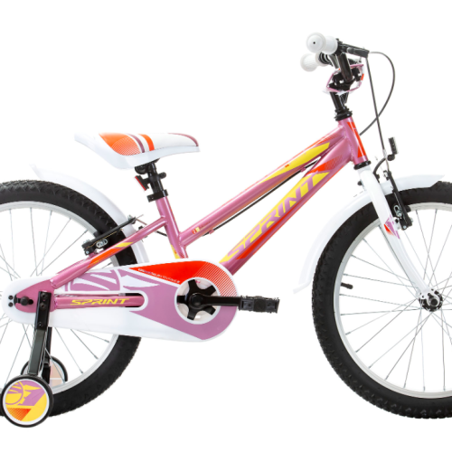 Детски велосипед Sprint Calypso 20, розово с червено и кремаво