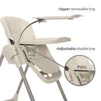 Столче за хранене Lorelli Tummy time, Beige-7XGNv.jpeg