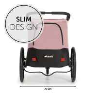 Бебешка лятна количка, триколка Hauck Dryk Duo 2в1, тип ремарке за велосипед, Rose-7XihU.jpeg