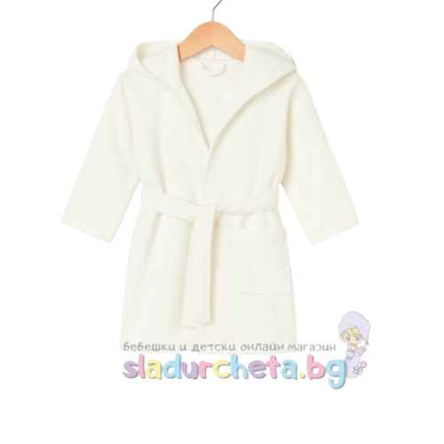 Детски халат Sunny Kids, екрю