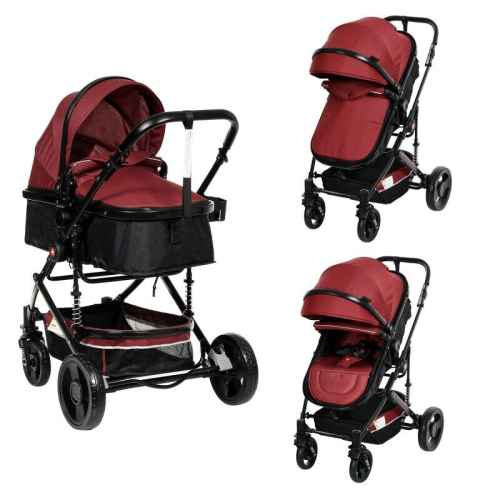 Комбинирана бебешка количка 2в1 ZIZITO ZI Lana, червена