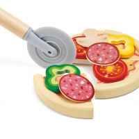 Интерактивен дървен комплект Hape, Пещ за пица с аксесоари, 23 части-7y0Ex.jpeg