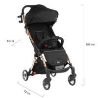 Лятна бебешка количка Kikka Boo Cloe, Black 2023-8BAXW.jpg