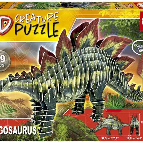 Пъзел Educa, Стегозавър 3D, 89 части