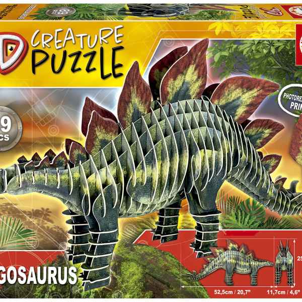 Пъзел Educa, Стегозавър 3D, 89 части-8EIHX.jpeg