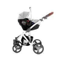 Комбинирана бебешка количка Lorelli Rimini, Grey & Black Dots РАЗПРОДАЖБА-8I7L4.jpg