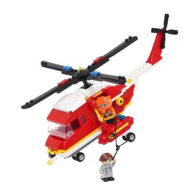 Конструктор пожарен спасителен хеликоптер Banbao, 310 части