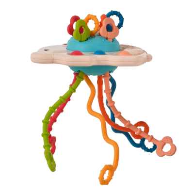 Бебешка сензорна играчка Moni Toys Elephant, beige