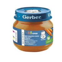 Бебешко пюре Gerber, Моркови 6м 80 гр.-8ZBx3.png