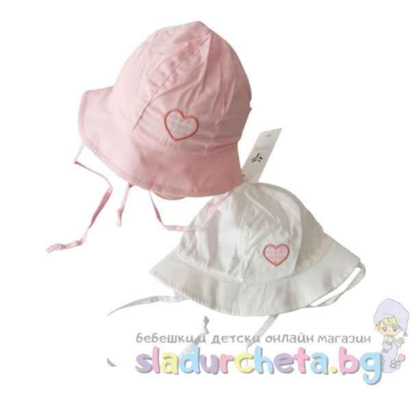 Бебешка шапка YoClub, розова/ бяла-8erhH.jpeg