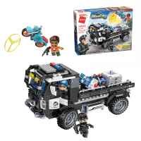 Конструктор Qman, Полицейски брониран товарен автомобил, 352 части-8vT0j.jpeg