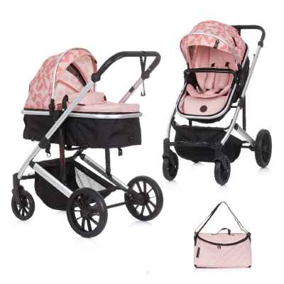 Комбинирана бебешка количка Chipolino Енигма, розова