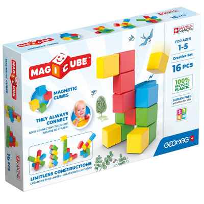 Магнитен конструктор Geomag Magicube, Creative, 16 части