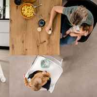 Столче за хранене Hauck Beta+, дървено с колелца и табла за хранене Whitewashed-9JoIJ.jpeg