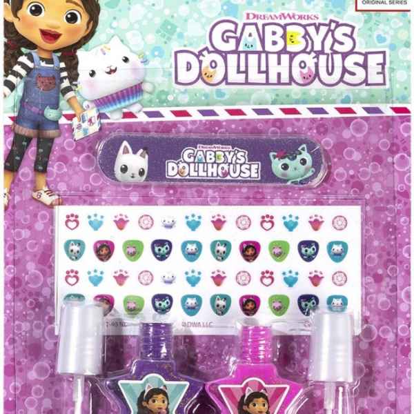 Творчески комплект Totum, Gabby′s Dollhouse, 2 бр. лакове и стикери за нокти-9Mlem.jpeg