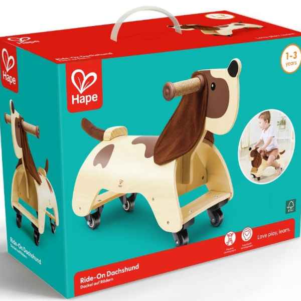 Дървена играчка Hape, Дакел за езда-9TQrQ.jpeg