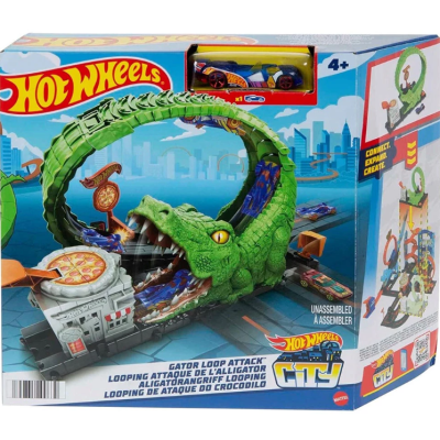 Комплект Hot Wheels Вражеска атака на чудовища, Gator Loop Atack