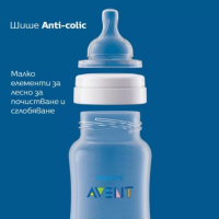 Шише за хранене AVENT Anti-Colic със сила на потока 1, 125 мл, 0 м+-9VeOF.png