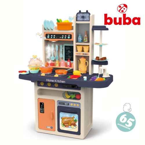 Детска кухня Buba Home Kitchen, 65 части, сива