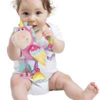 Мека плюшена дрънкалка Playgro, Кончето Хоп Троп, розова-9tRBt.jpeg