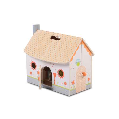 Сгъваема дървена къща за кукли Moni toys