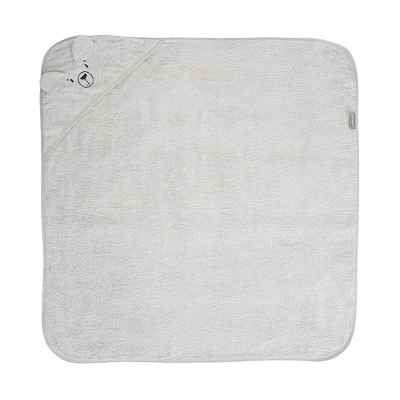 Хавлия с качулка и бродерия Lorelli 90х90 см, Сива