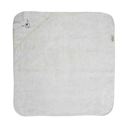 Хавлия с качулка и бродерия Lorelli 90х90 см, Сива