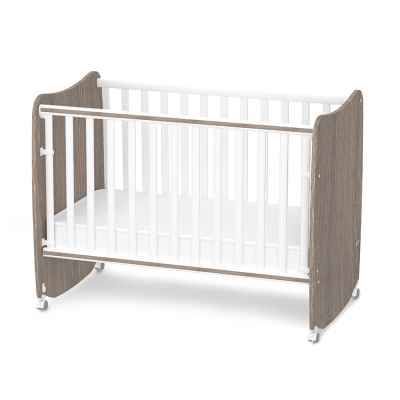 Бебешко легло Lorelli Stars 60x120 см, Бяло+Кафе