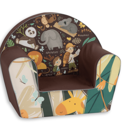 Детски фотьойл Delta Trade, Приключение сред джунглата