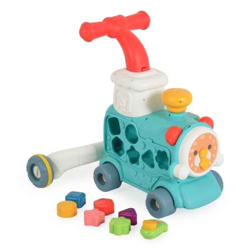 Играчка за прохождане 3в1 Moni Toys Happy Train, mint