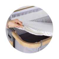 Бебешка кошара с подвижна страна Chipolino Charisma, пудра+колела-Aaukk.jpeg