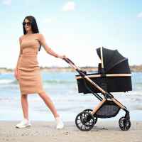 Комбинирана бебешка количка 3в1 Lorelli Glory, Beige + адаптори-AoUAK.jpeg