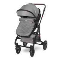 Комбинирана бебешка количка 3в1 Lorelli Alba Premium, Opaline Grey + Адаптори-Apvsk.jpeg