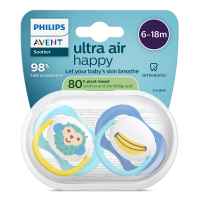 2 бр. залъгалки Philips Avent Ultra Air Happy 6-18м, сини с банан и маймунка-BKngj.jpeg