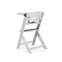 Дървен стол за хранене 2в1 Cangaroo Nuttle, бял-BRdKH.jpg