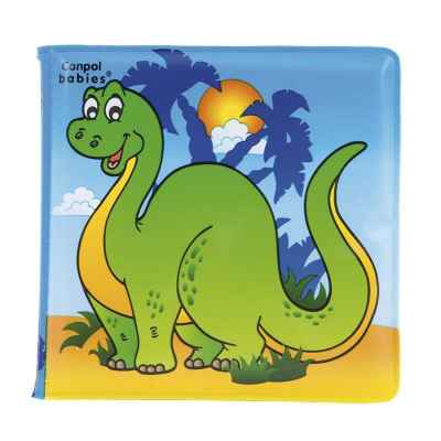 Музикална гумена книжка за игра със свирка Canpol Colourful Dinosaurs 6м+