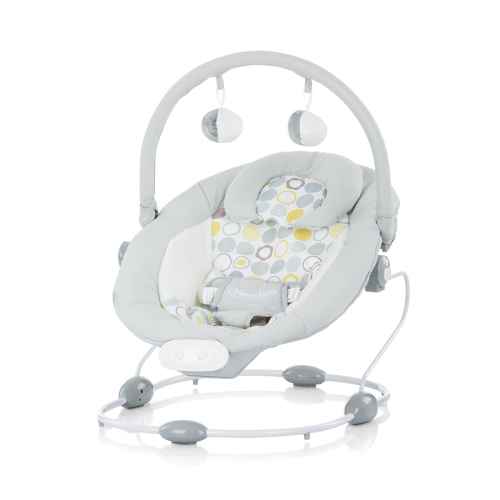 Бебешки музикален шезлонг Chipolino Сиеста, сив