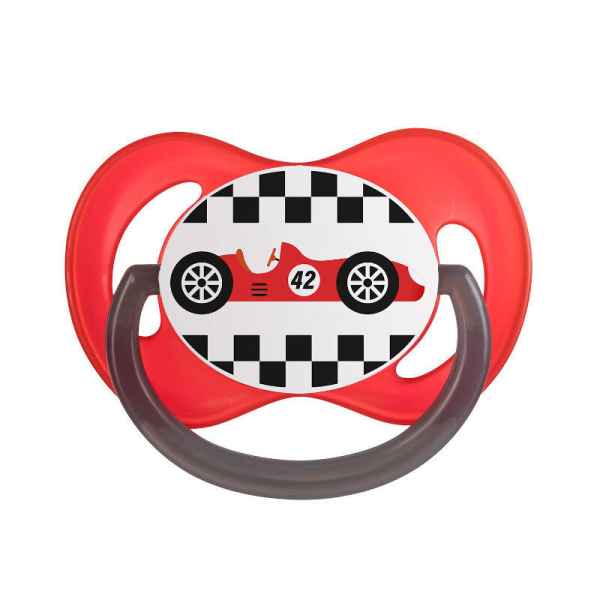 Силиконова залъгалка със симетрична форма Canpol So Cool 0-6м, червена-BgApi.jpg