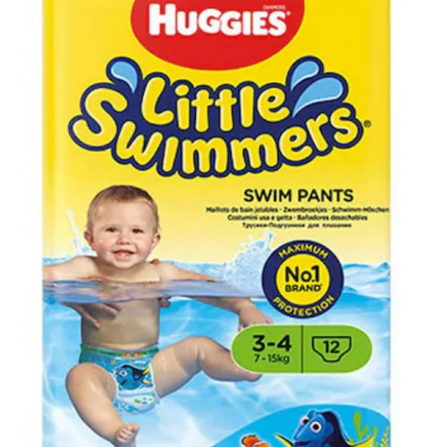 Памперс гащички за плуване Huggies Little Swimmers Размер 3-4, 7-15 кг 12бр