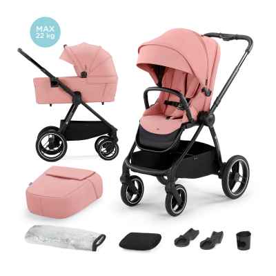 Комбинирана бебешка количка 2в1 Kinderkraft NEA, Ash Pink