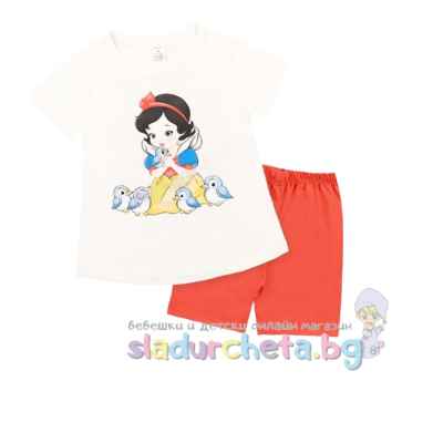 Детска пижама Светли, бяло/ керемида