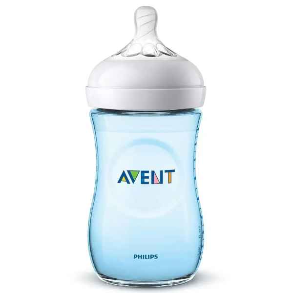 Шише за хранене AVENT Natural 260мл, 1м+, синьо-BxYDb.jpg