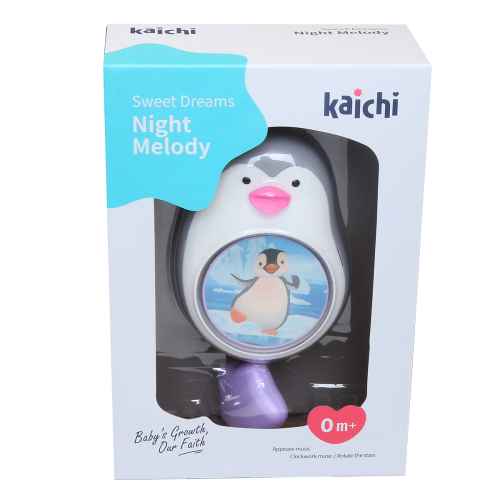 Бебешка музикална кутия Kaichi, Пингвин розова