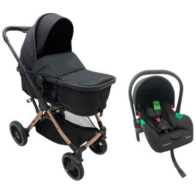 Комбинирана бебешка количка 3в1 Kikka Boo One, Black